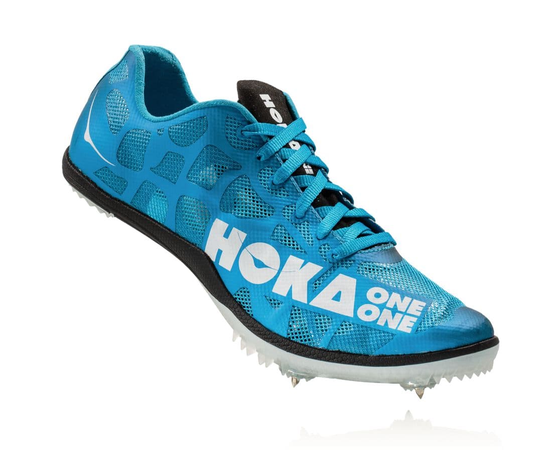 Hoka One One Rocket Md Férfi Szöges Cipő Kék / Fehér [KEHBP-4916]